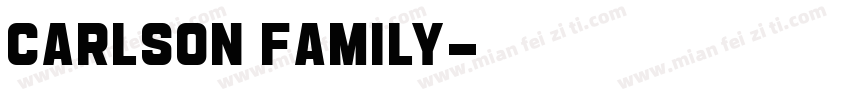 Carlson Family字体转换